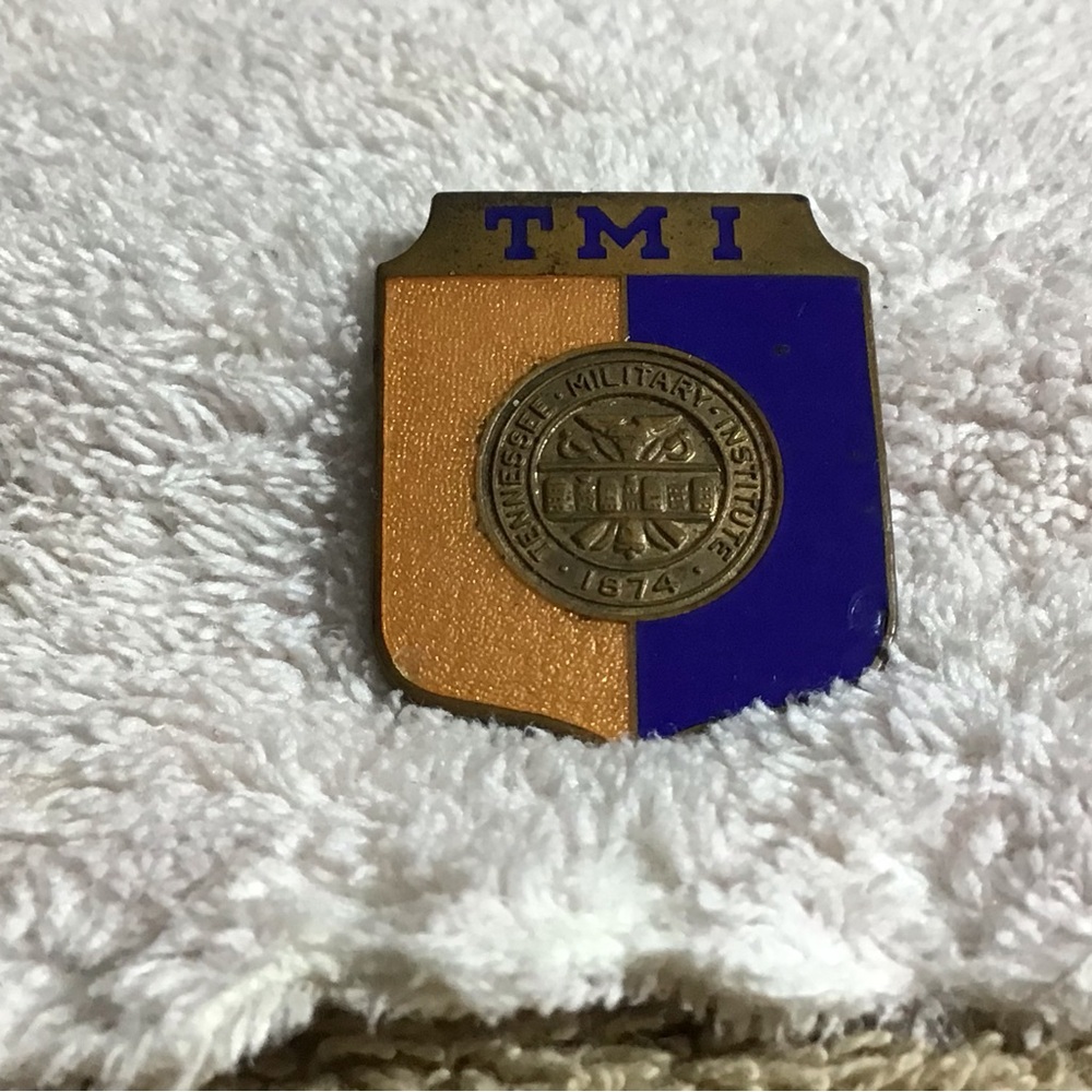 TMI Gold and Purple Shield Pin - Picture 2 of 12